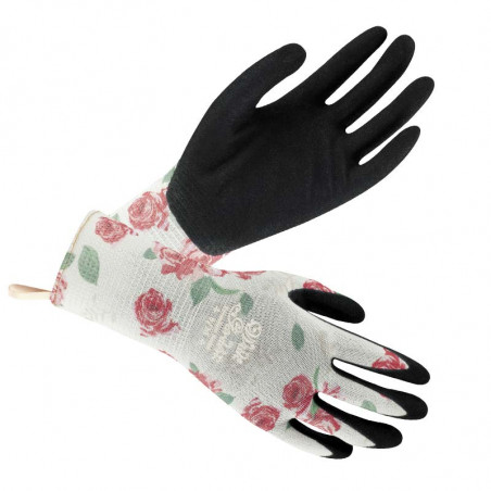 Gants Luminus - imp. roses (taille 07)