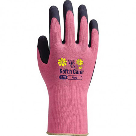 Gants Flora - rose (taille 07)