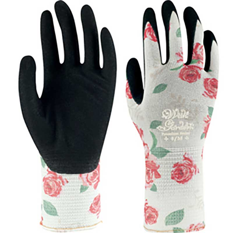 Gants imprimé roses