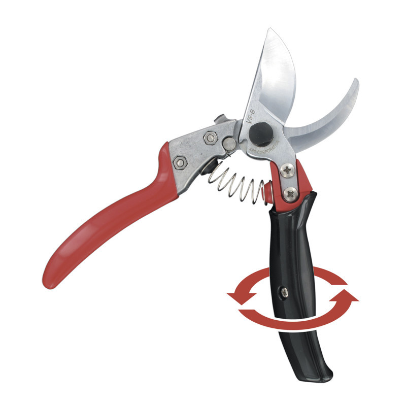 Sécateur poignée rotative