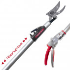 Sécateur long manche téléscopique