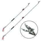 Sécateur long manche télescopique à mâchoires