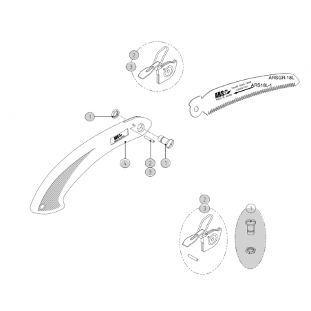 Pièces détachées ARSG-18L / GR-18L