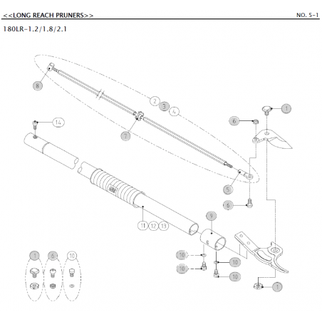Pièces détachées ARS180LR